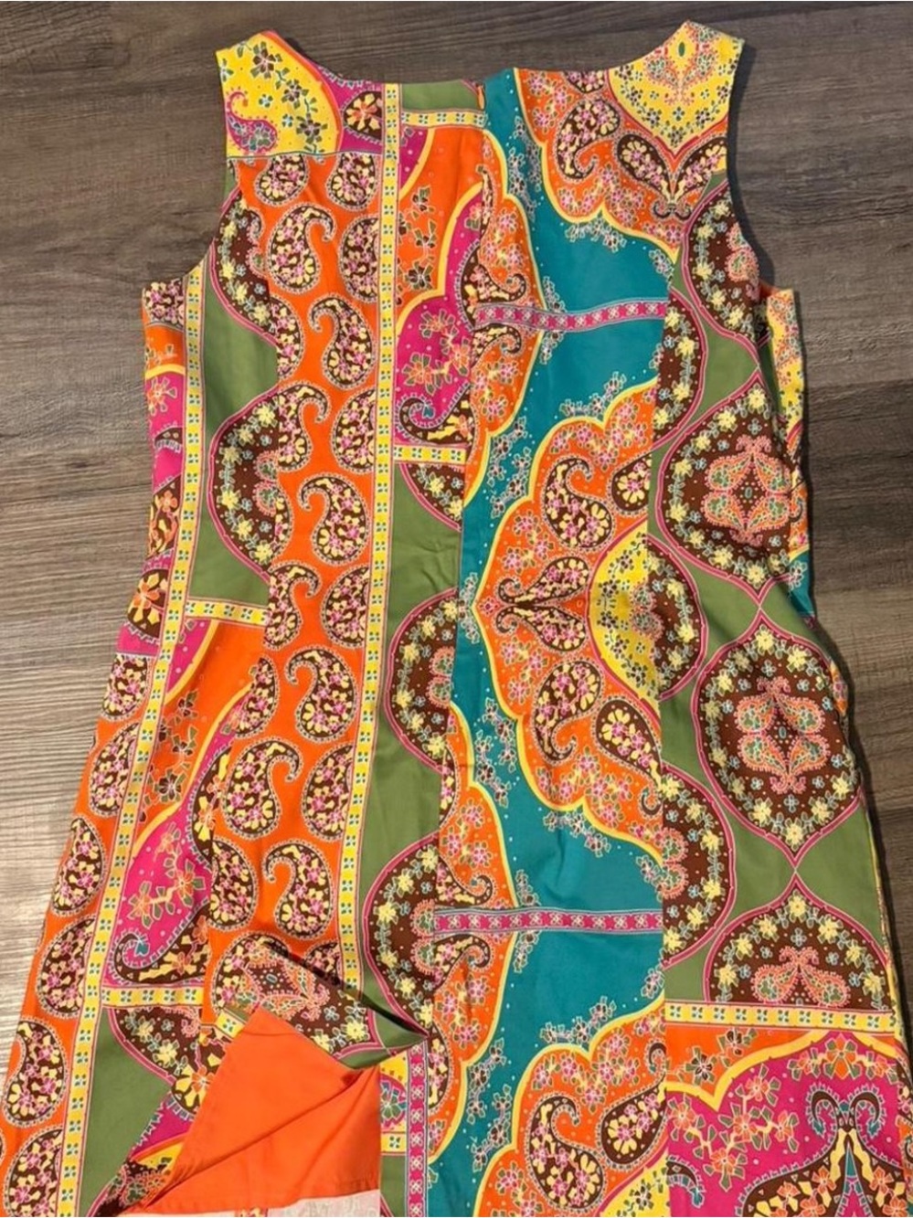 Peter Nygard Bright Paisley Patchwork Tank Dress - Multicolor - Picture 2 of 4